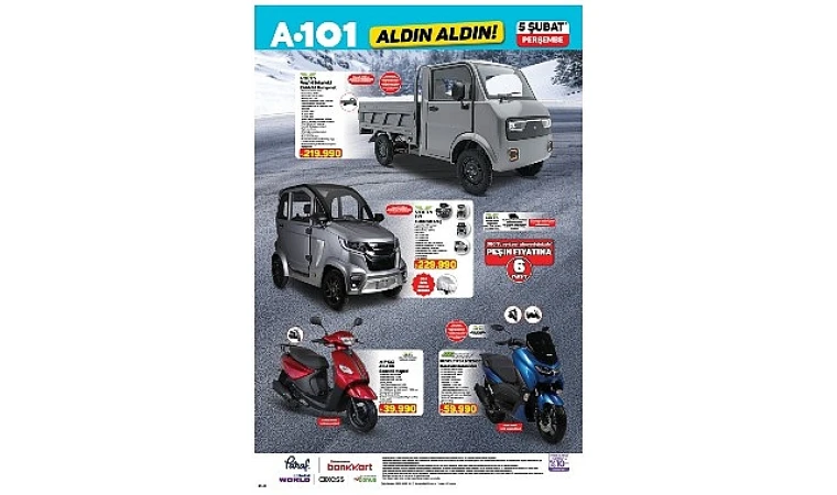 A101’de Akıllı Alışveriş Fırsatları: Elektrikli Araçlar, Televizyonlar ve Beyaz Eşyada İndirim Zamanı