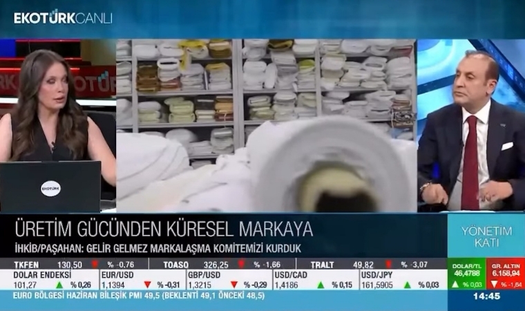 Mustafa Paşahan Ekotürk TV Ekranlarında Hazır Giyim Sektörünü Değerlendirdi